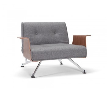 Clubber Chair with Walnut...