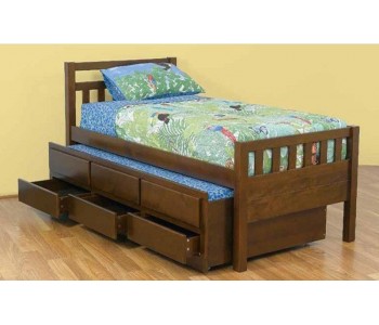Kruz Kids Timber Storage Bed with Trundle
