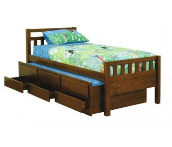 Kruz Kids Timber Storage Bed with Trundle