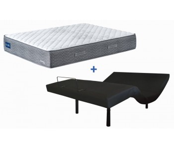 Enliven Electric Adjustable Base With Domino Manchester Mattress - AH Beard