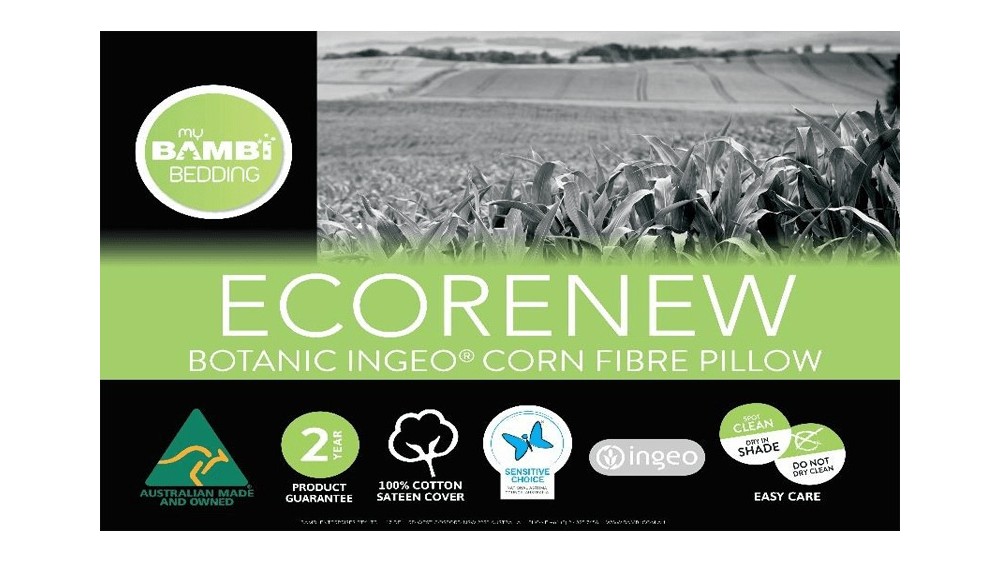 Ecorenew Botanic Ingeo Corn Fibre Pillow Ecorenew Botanic Ingeo Corn Fibre Pillow