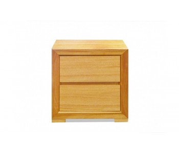 Audi Timber Bedside - 2 Drawers