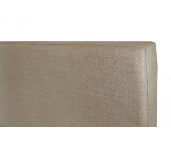 Rio Upholstered Bed Frame with Wooden Legs in Grey Colour 