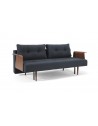Recast Double Sofa Bed with Walnut Arms - Innovation Living Recast Double Sofa Bed with Walnut Arms - Innovation Living