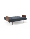 Recast Double Sofa Bed with Walnut Arms - Innovation Living Recast Double Sofa Bed with Walnut Arms - Innovation Living