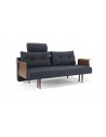Recast Double Sofa Bed with Walnut Arms - Innovation Living Recast Double Sofa Bed with Walnut Arms - Innovation Living