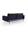 Splitback King Single Sofa Bed with Fabric Arms with Dark Styletto Legs - Innovation Living