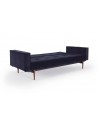 Splitback King Single Sofa Bed with Fabric Arms with Dark Styletto Legs - Innovation Living