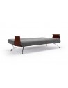 Clubber King Single Sofa Bed with Walnut Arms - Innovation Living Clubber King Single Sofa Bed with Walnut Arms - Innovation Living
