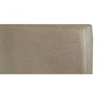 OP Deluxe Pillow Top Mattress + Rio Upholstered Bed Frame with Wooden Legs