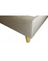 OP Deluxe Pillow Top Mattress + Rio Upholstered Bed Frame with Wooden Legs OP Deluxe Pillow Top Mattress + Rio Upholstered Bed Frame with Wooden Legs