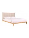 Bondi Timber Upholstered Bed Frame + City Range Medium Soft Pocket Spring Mattress
