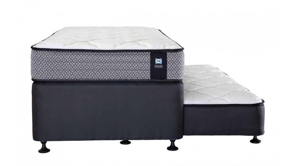 Sealy Singles Quattro Trundle Bed with Trent Mattress Sealy Singles Quattro Trundle Bed with Trent Mattress