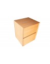 Nordic Custom Timber Bedside Table with 2 Drawers