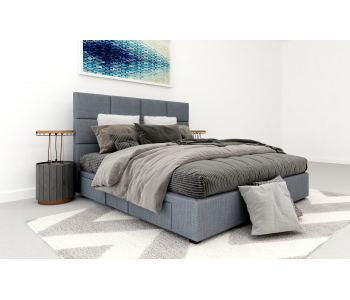 Boxy Custom Upholstered Bed...
