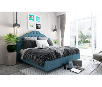 Julia Custom Upholstered Bed Frame With Choice Of Standard Base