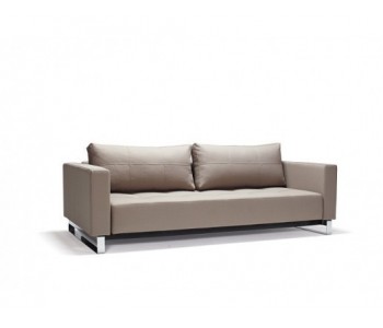 Cassius Deluxe Double Sofa Bed with Chrome Legs
