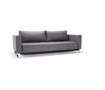 Cassius Deluxe Double Sofa Bed with Chrome Legs